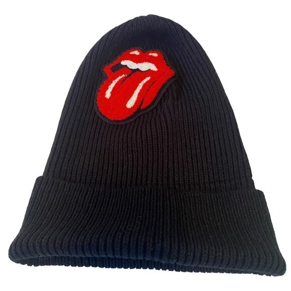 Rolling Stones Logo Black Unisex Stocking Cap. - Picture 2 of 7